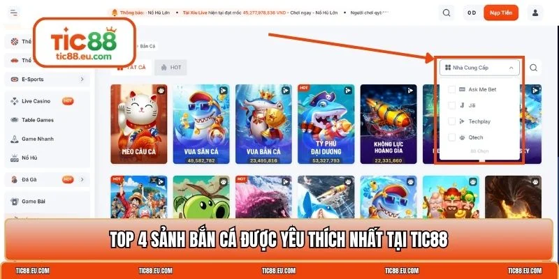 Bắn cá TIC88