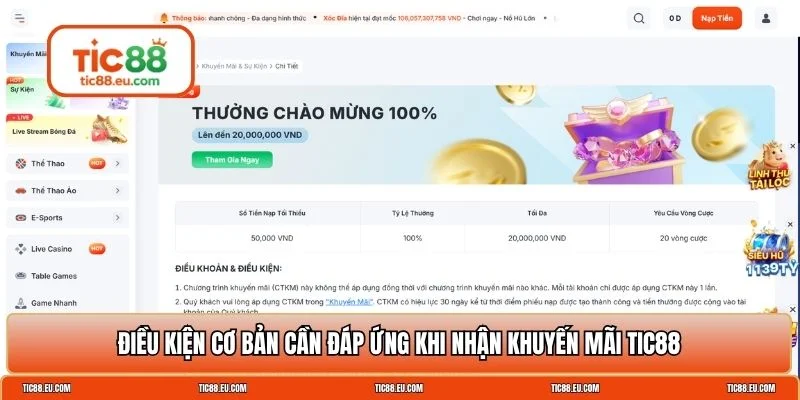 Khuyến mãi TIC88